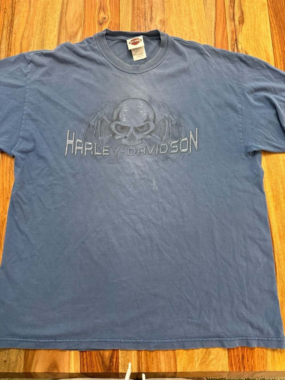 Vintage 2006 Harley-Davidson Mann's Columbus, IN  Skull T-Shirt
